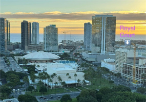 Beautiful open views of Honolulu skyline. Honolulu Blaisdell is currently undergoing a facelift.