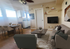 Virtually staged Living Room