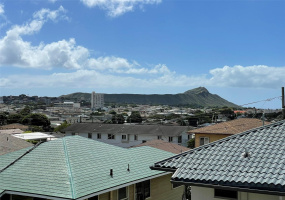 Diamond Head View from the kitchen and living room