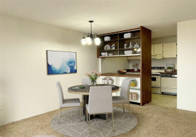 Virtually Staged Dining Area